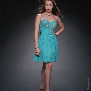 BEE DARLIN Teal Dress